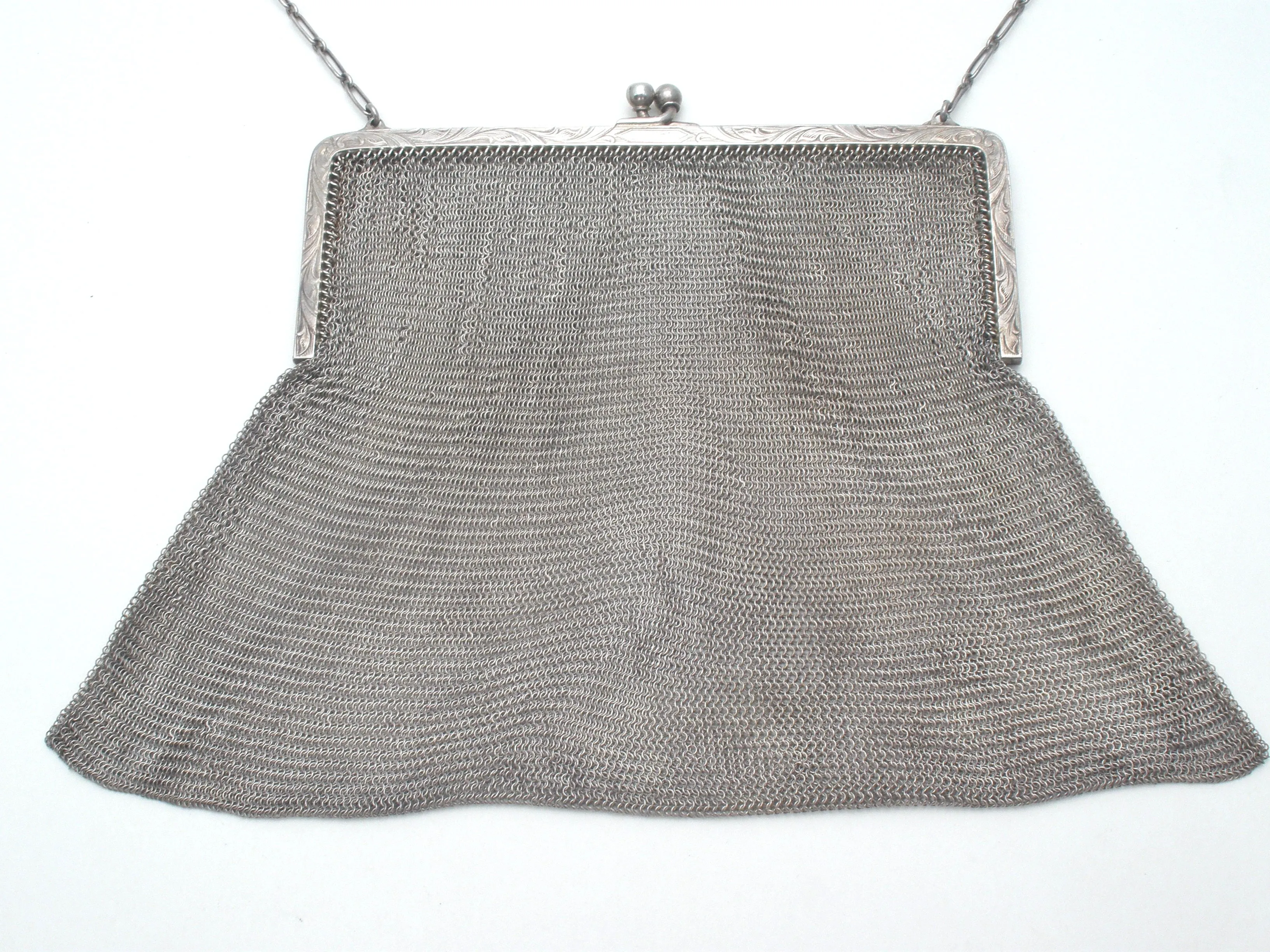 Art Deco Whiting & Davis Sterling Silver Purse W. Stanton Hale