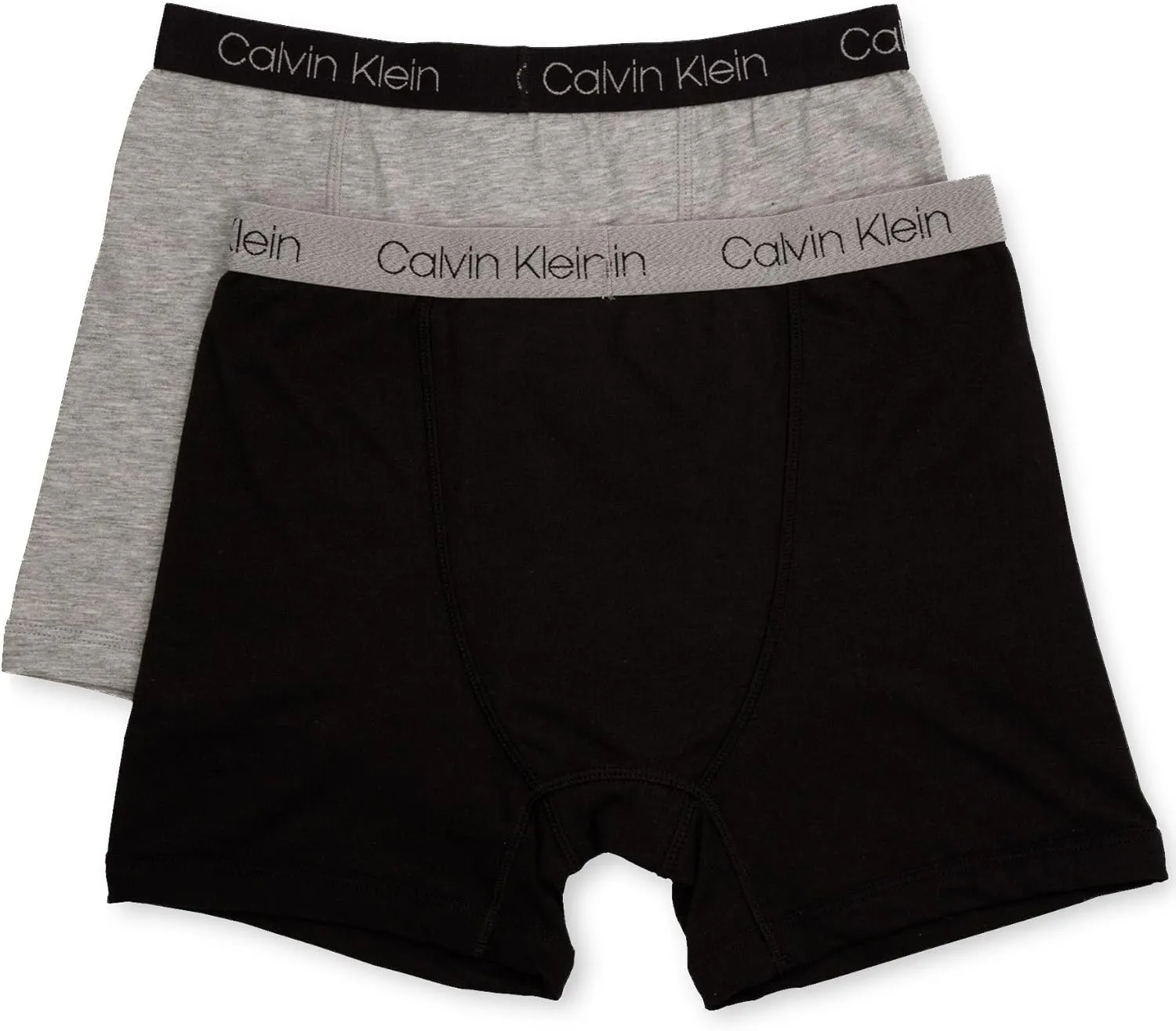 Calvin Klein Boys' 2 Pack Boxer Briefs | Premium Cotton Comfort