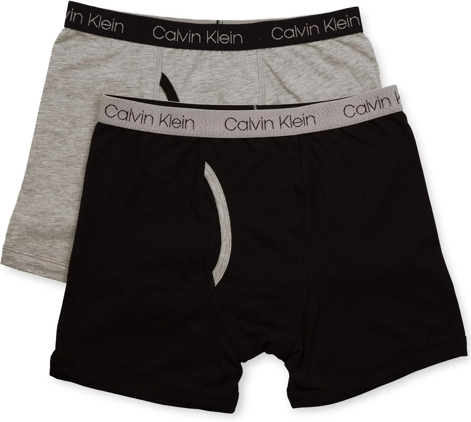 Calvin Klein Boys' 2 Pack Boxer Briefs | Premium Cotton Comfort