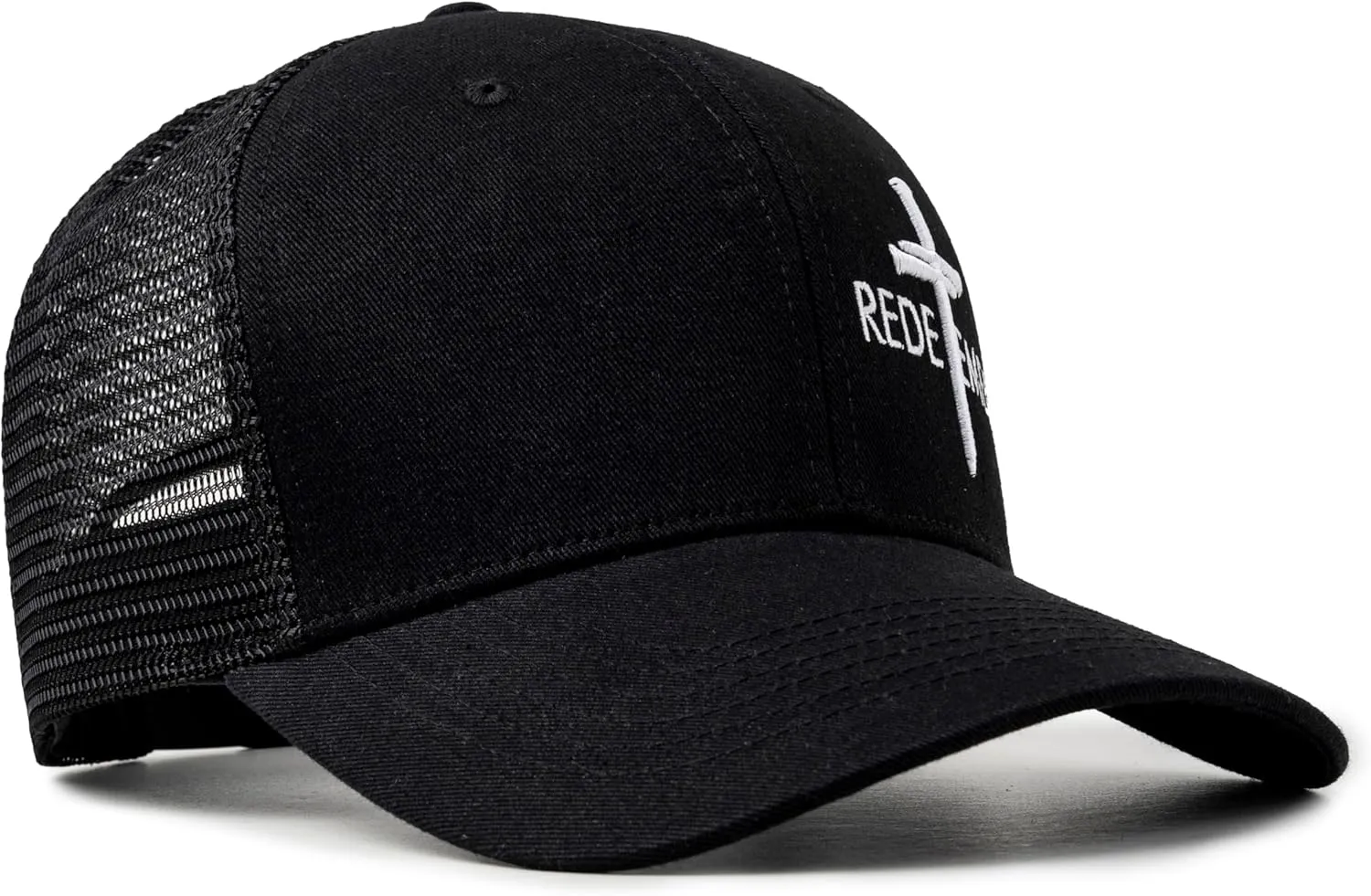 Christian US Flag Hat for Men Women, Faith Over Fear Cross Hat, Jesus USA Flag Leather Patch Adjustable Baseball Cap