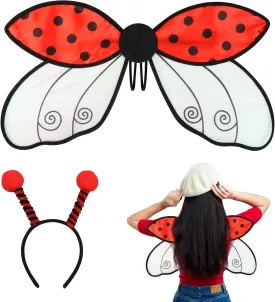 Fairy Wings Adult Women Halloween Fairy Costume for Women Accessories Butterfly Ladybug Bee Cosplay Fairy Costume Angel Wings
