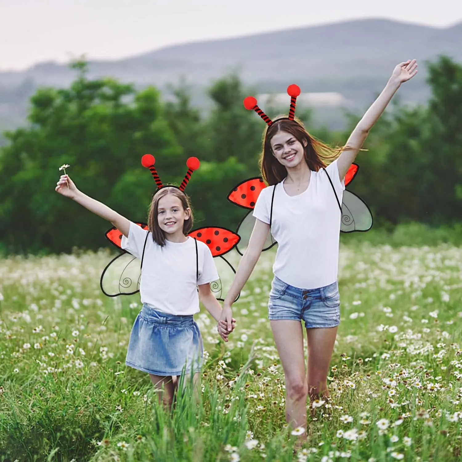Fairy Wings Adult Women Halloween Fairy Costume for Women Accessories Butterfly Ladybug Bee Cosplay Fairy Costume Angel Wings