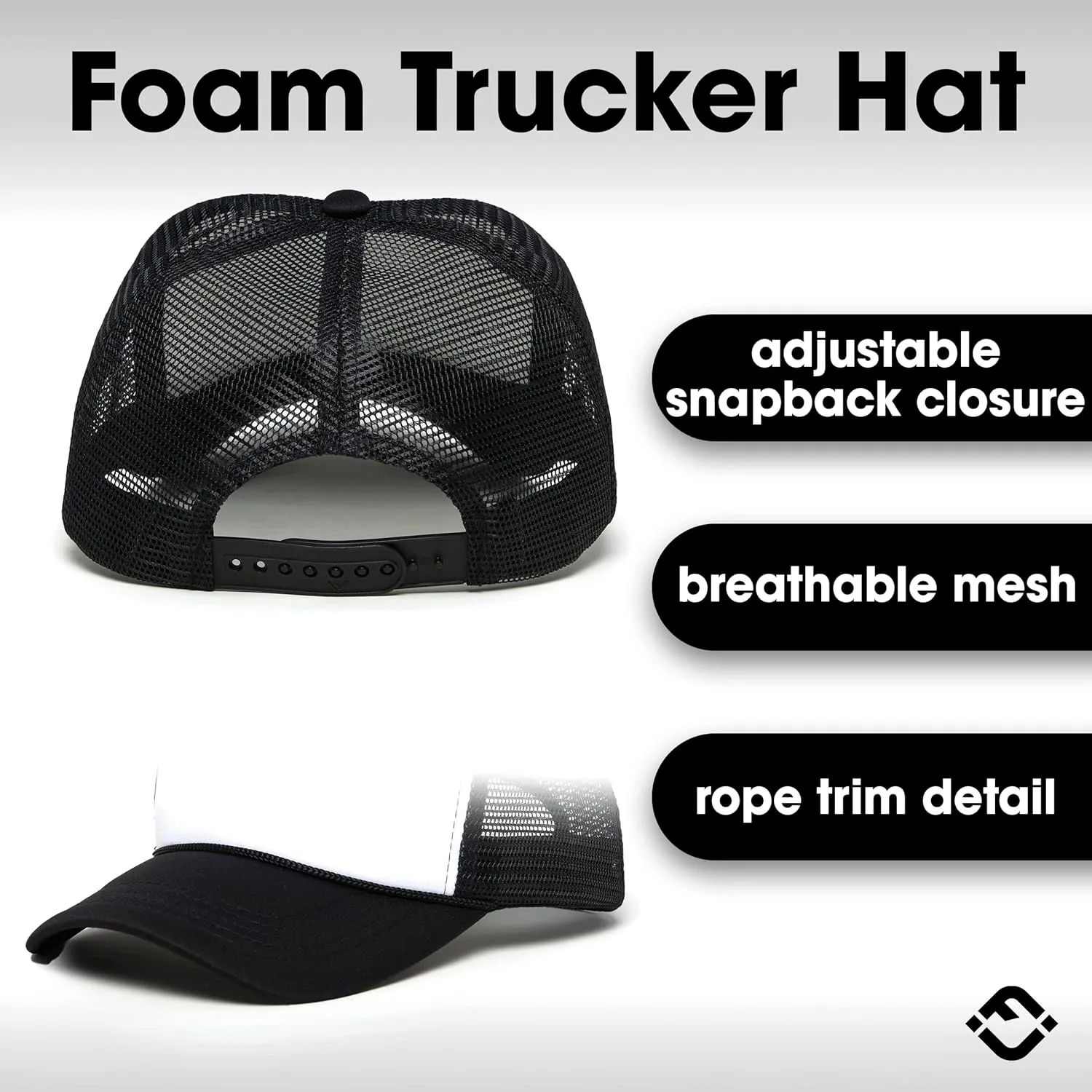 Funky Junque Premium Mesh Snapback Trucker Hat - Stylish Comfort for All - Patriotic, Humor & More