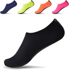 JACKSHIBO Water Shoes for Women Men Swim Shoes Water Socks for Cruise Essentials Swimming Aqua Beach Pool Yoga Surf