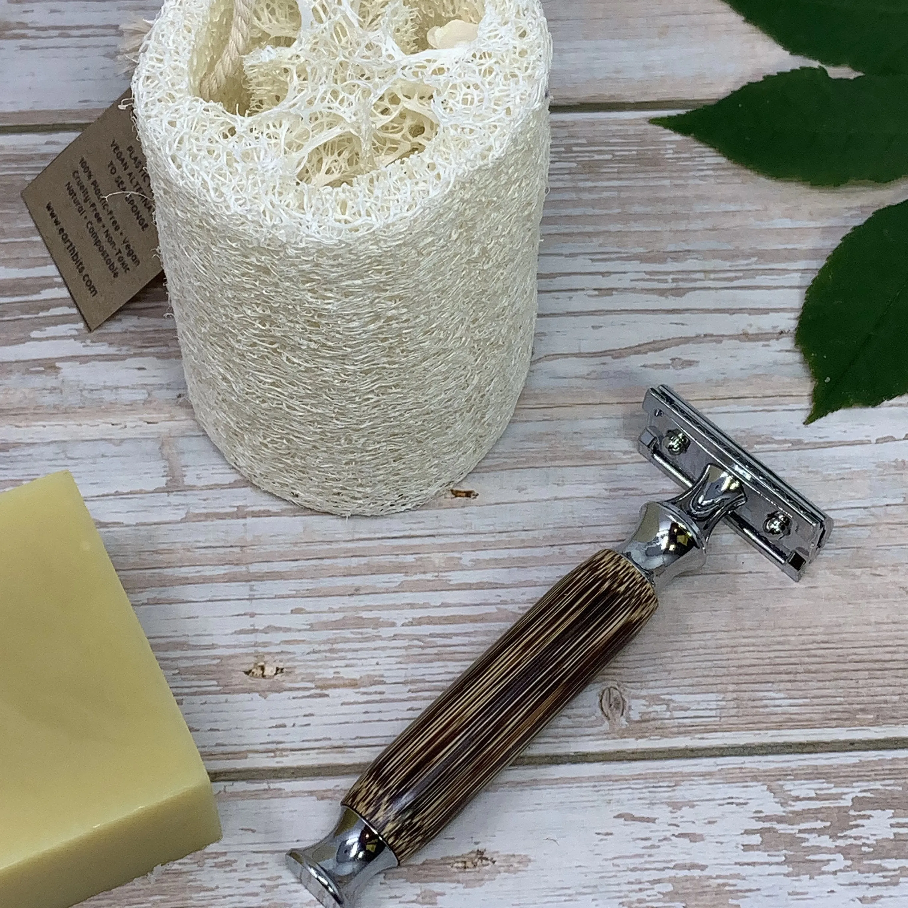 Safety Razor, Blades, Bamboo Handle, Double Edge, Reusable