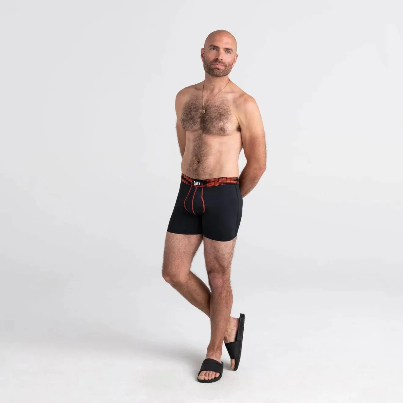 SAXX Underwear Co. Men's Underwear with Pouch Sport Mesh Boxer Brief Fly 2Pk