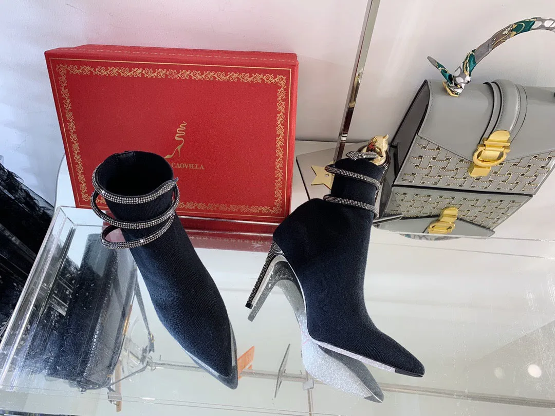 SE660   Size 4-11   Heels:9.5cm Lining: Sheep skin Sole: Italian leathe