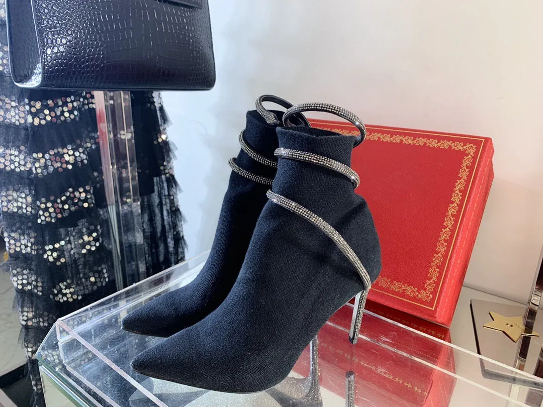 SE660   Size 4-11   Heels:9.5cm Lining: Sheep skin Sole: Italian leathe