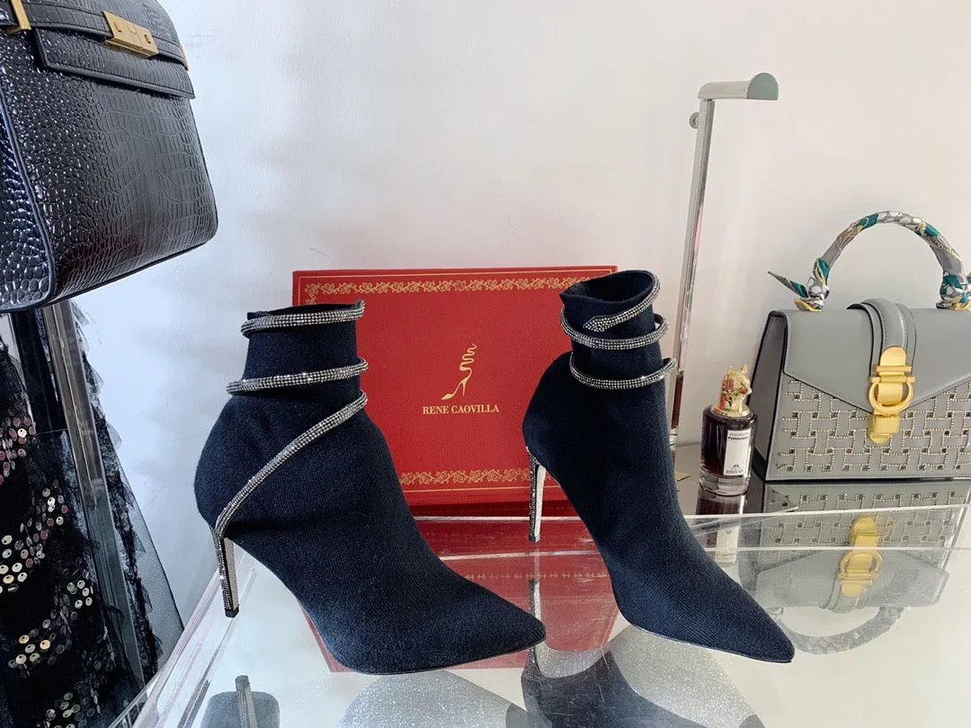 SE660   Size 4-11   Heels:9.5cm Lining: Sheep skin Sole: Italian leathe