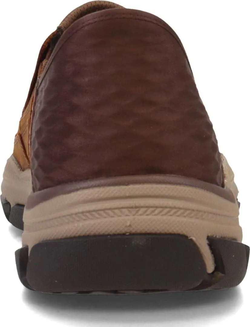 Skechers USA Men's Respected-Elgin 204810 Moc Toe Leather Slip-Ins, 24.0 cm