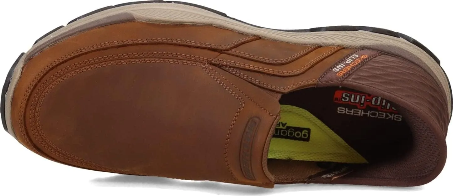 Skechers USA Men's Respected-Elgin 204810 Moc Toe Leather Slip-Ins, 24.0 cm