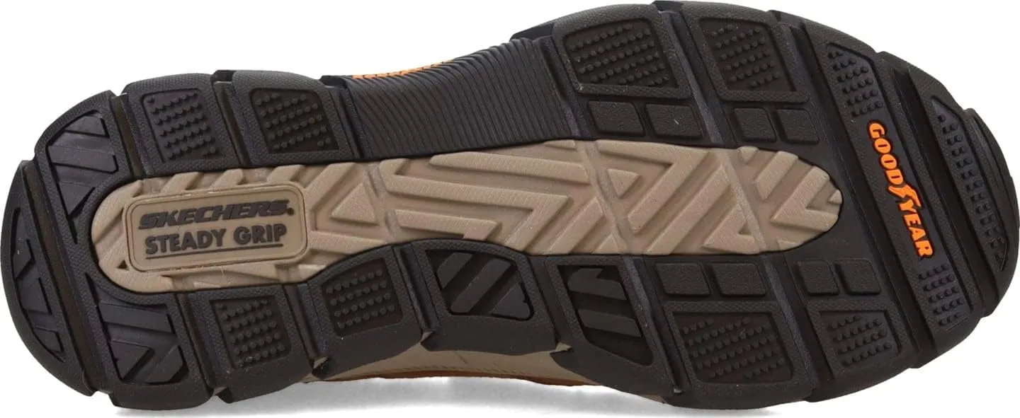 Skechers USA Men's Respected-Elgin 204810 Moc Toe Leather Slip-Ins, 24.0 cm